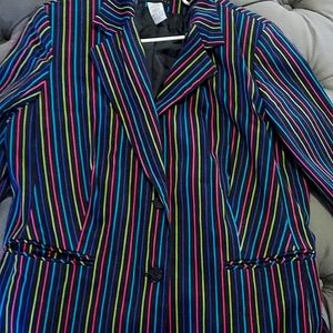 Multicolored Sag Harbor blazer size 16W